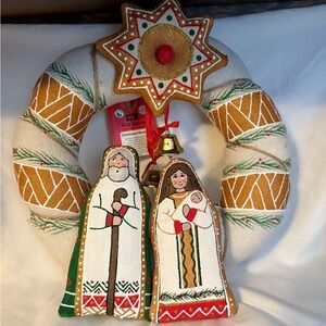 Hand-painted Ukrainian Christmas Wreath